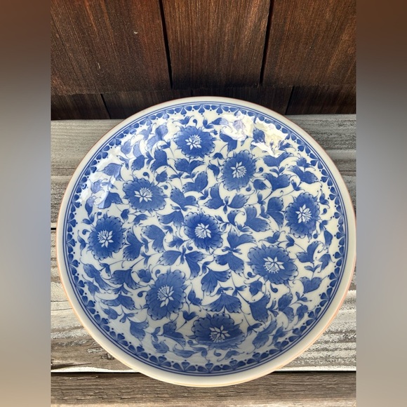 Vintage Japanese Blue and White Floral Bowl by Andrea by Sadek. Made in Japan. - Picture 1 of 5